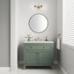 Chicago 36" Single Vanity, Smokey Celadon w/ 3 CM Eternal Marfil Top