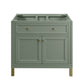 Chicago 36" Single Vanity, Smokey Celadon w/ 3 CM Eternal Marfil Top