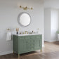 Chicago 48" Single Vanity, Smokey Celadon w/ 3 CM Eternal Marfil Top