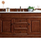 Brookfield 60" Single Vanity, Warm Cherry w/ 3 CM Arctic Fall Solid Surface Top