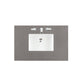 Castilian 36" Single Vanity, Empire Gray w/ 3 CM Grey Expo Quartz Top