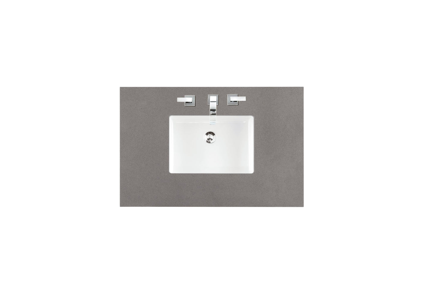 Castilian 36" Single Vanity, Empire Gray w/ 3 CM Grey Expo Quartz Top