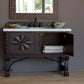 Balmoral 48" Single Vanity, Antique Walnut w/ 3 CM Carrara Marble Top