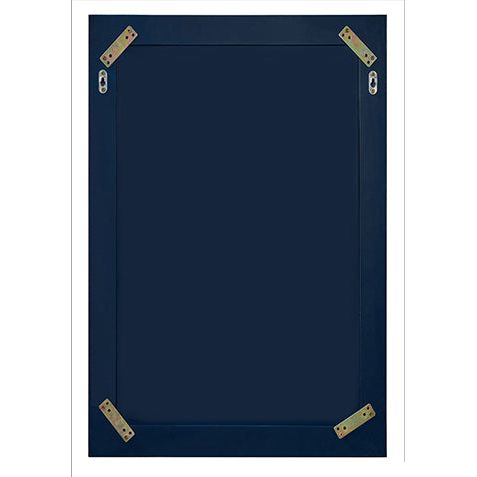 24 in. Framed Mirror in Heritage Blue