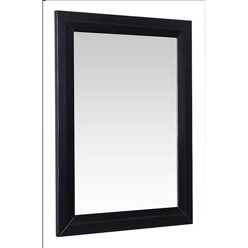 24 in. Framed Mirror in Black Onyx