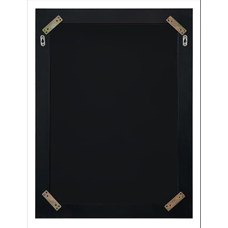 24 in. Framed Mirror in Black Onyx