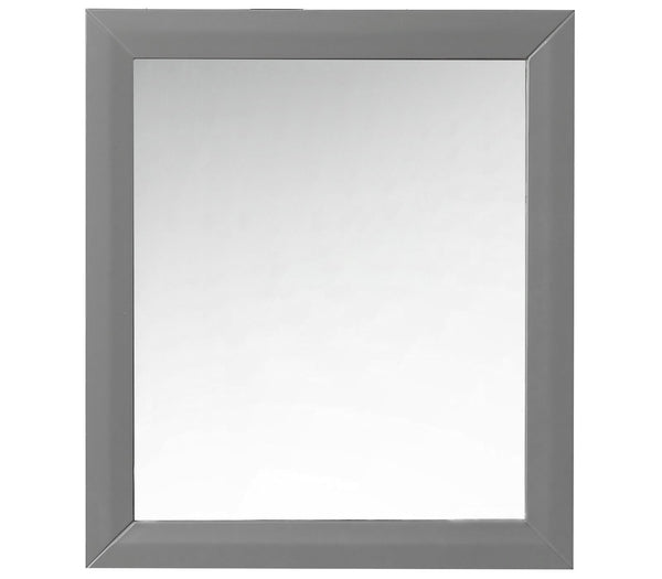 28 in. Framed Mirror in Sapphire Gray