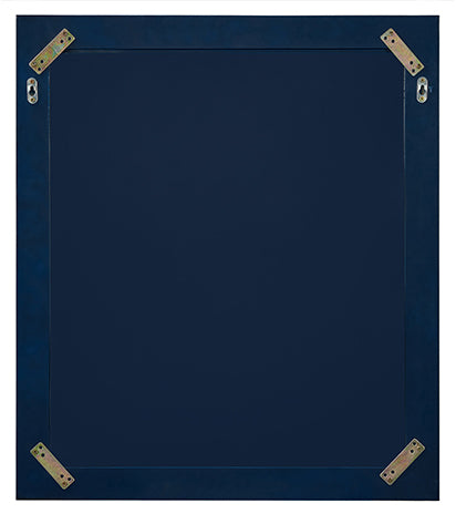 28 in. Framed Mirror in Heritage Blue