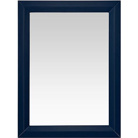 24 in. Framed Mirror in Heritage Blue