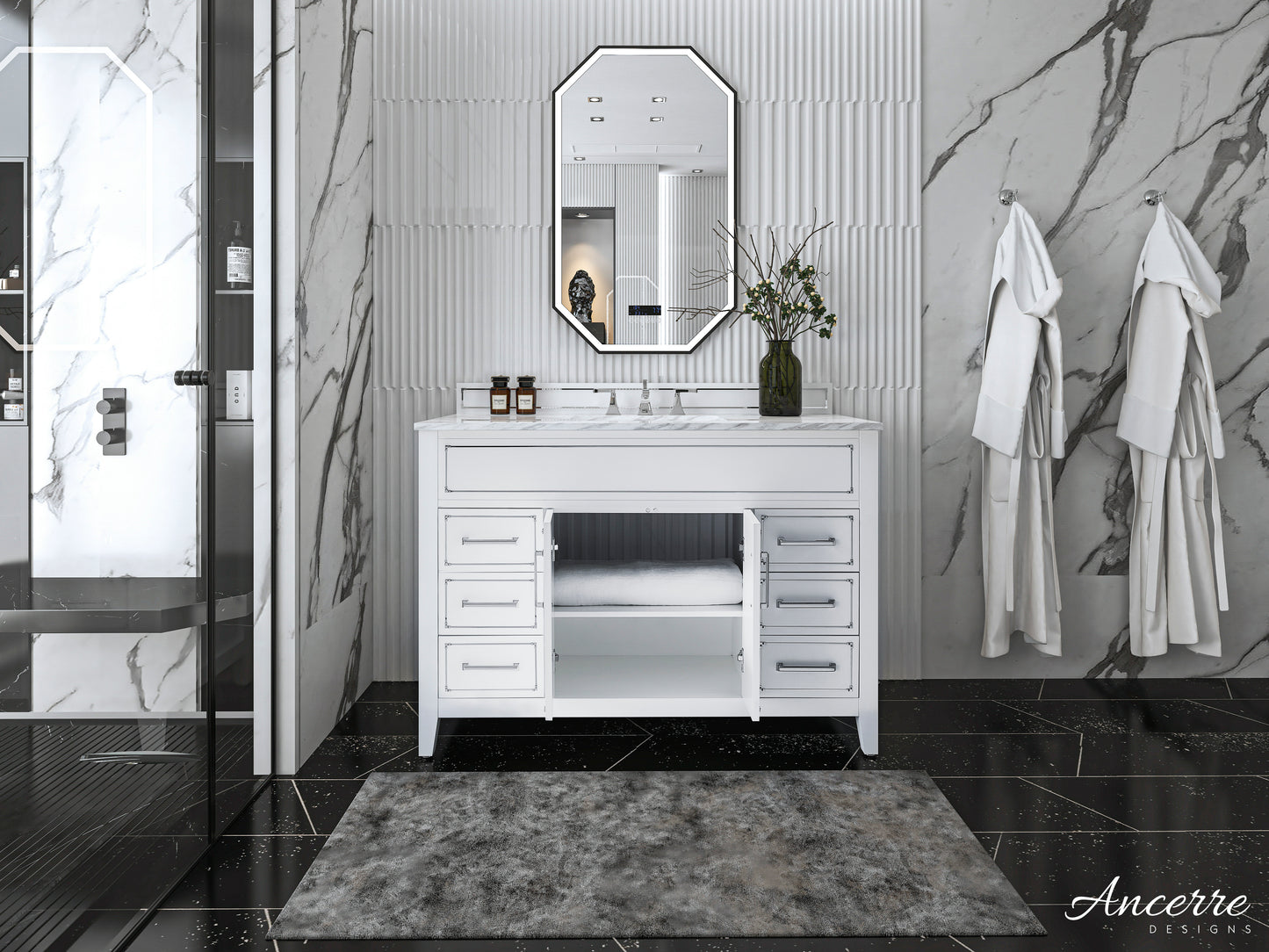 Aspen 48 in. Bath Vanity Set in White