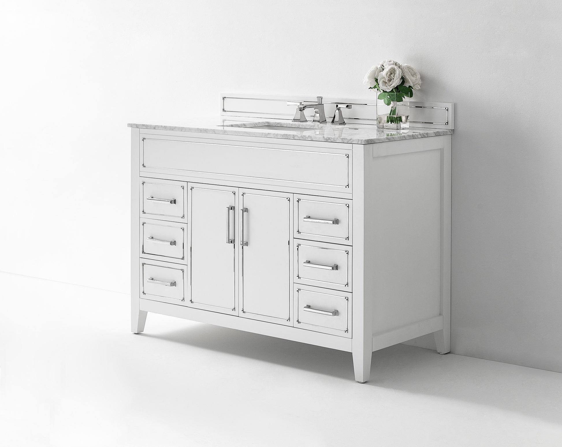 Aspen 48 in. Bath Vanity Set in White