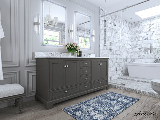 Audrey 72 in. Bath Vanity Set in Sapphire Gray