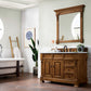 Brookfield 48" Single Vanity, Country Oak w/ 3 CM Carrara Marble Top