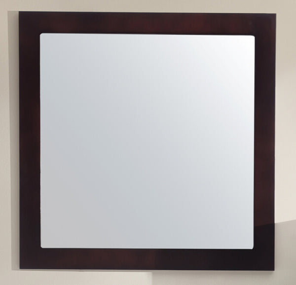 Nova 28 Framed Square Brown Mirror