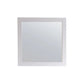 Nova 28" Framed Square White Mirror