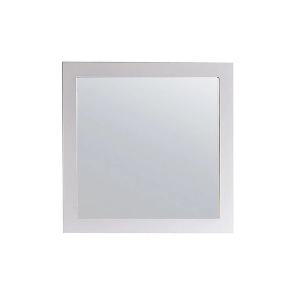Nova 28 Framed Square White Mirror