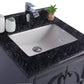 Odyssey 24" Maple Grey Bathroom Vanity with Black Wood Marble Countertop