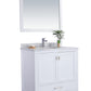 Wilson 36" White Bathroom Vanity with White Carrara Marble Countertop