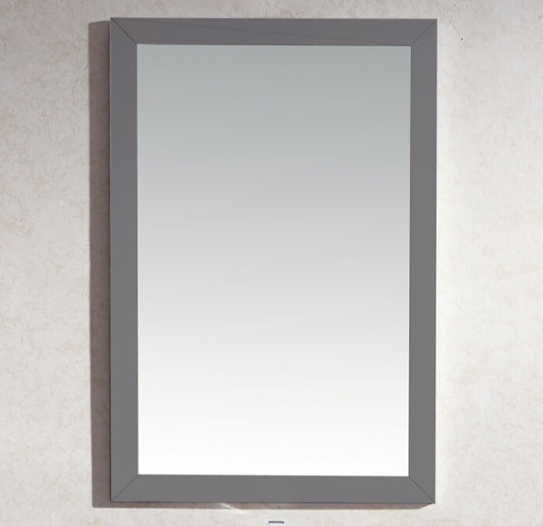 Sterling 24 Framed Rectangular Maple Grey Mirror