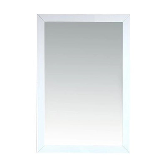 Sterling 24" Framed Rectangular White Mirror
