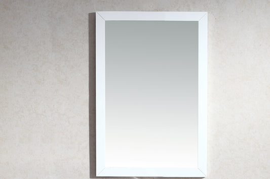 Sterling 24" Framed Rectangular White Mirror