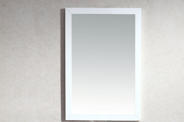 Sterling 24 Framed Rectangular White Mirror