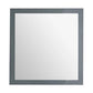 Sterling 30" Framed Square Grey Mirror