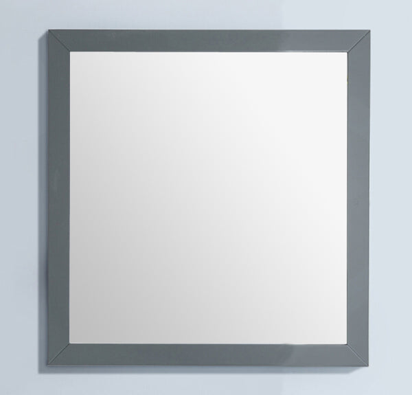 Sterling 30 Framed Square Grey Mirror