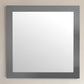 Sterling 30" Framed Square Maple Grey Mirror