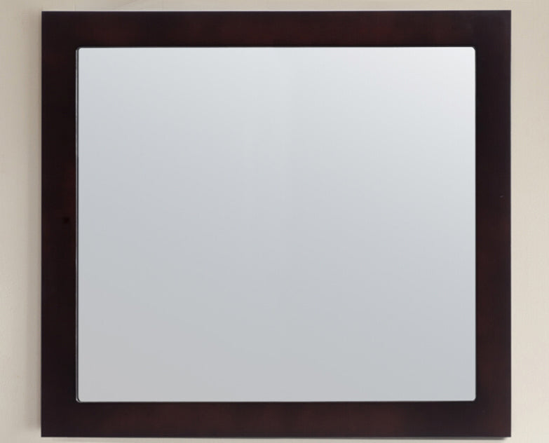 Sterling 36" Framed Rectangular Espresso Mirror