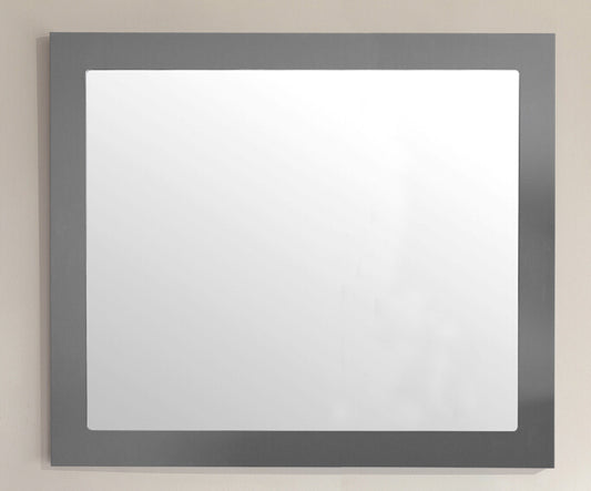 Sterling 36" Framed Rectangular Maple Grey Mirror