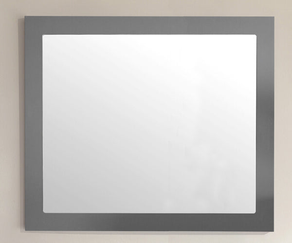 Sterling 36 Framed Rectangular Maple Grey Mirror