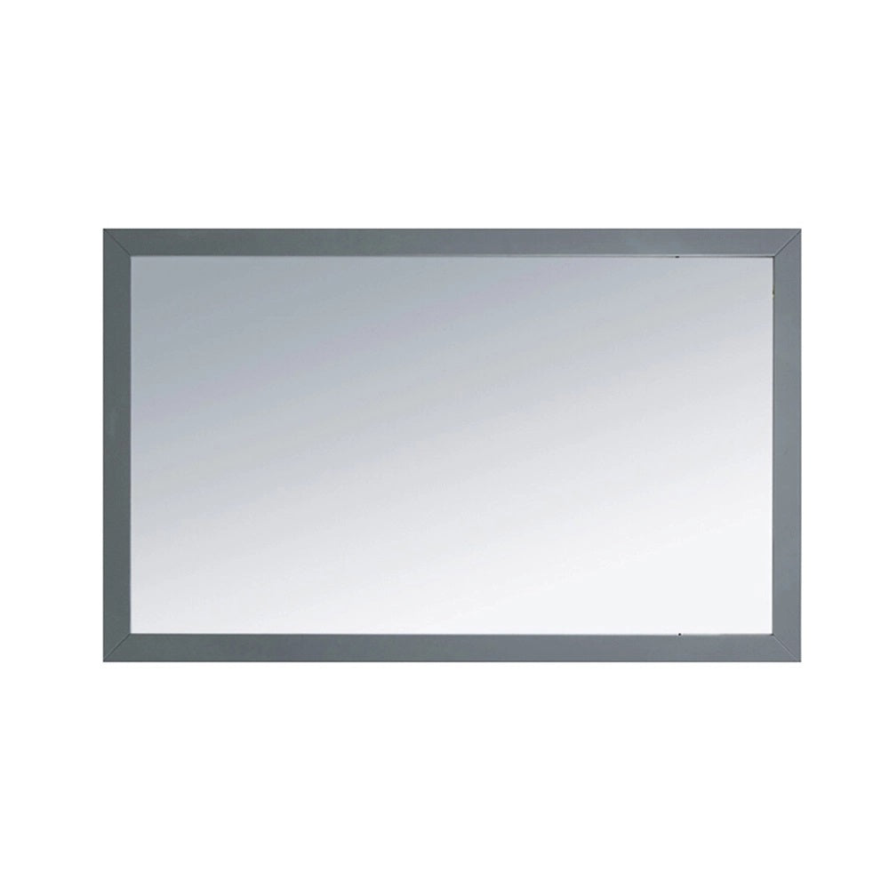 Sterling 48" Framed Rectangular Maple Grey Mirror