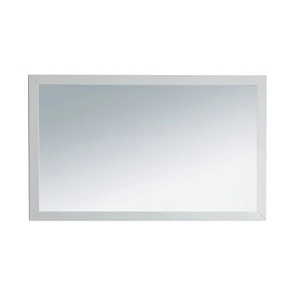 Sterling 48" Framed Rectangular Soft White Mirror