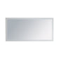 Sterling 60" Framed Rectangular White Mirror