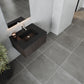 Legno 30" Carbon Oak Bathroom Vanity with Matte Black VIVA Stone Solid Surface Countertop