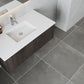 Legno 42" Carbon Oak Bathroom Vanity with Matte White VIVA Stone Solid Surface Countertop