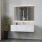 Legno 54" Alabaster White Bathroom Vanity with Matte White VIVA Stone Solid Surface Countertop