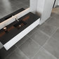Legno 66" Alabaster White Bathroom Vanity with Matte Black VIVA Stone Solid Surface Countertop