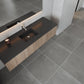Legno 66" Weathered Grey Bathroom Vanity with Matte Black VIVA Stone Solid Surface Countertop