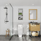 Alto 24" California White Oak Bathroom Vanity with Matte Black VIVA Stone Solid Surface Countertop