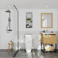 Alto 24" California White Oak Bathroom Vanity with White Carrara Marble Countertop