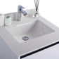 Alto 24" White Bathroom Vanity with White Quartz Countertop