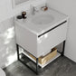 Alto 30" White Bathroom Vanity with Pure White Phoenix Stone Countertop