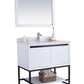 Alto 36" White Bathroom Vanity with White Quartz Countertop