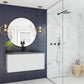 Vitri 36" Cloud White Bathroom Vanity with VIVA Stone Matte Black Solid Surface Countertop