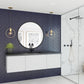 Vitri 60" Cloud White Single Sink Bathroom Vanity with VIVA Stone Matte Black Solid Surface Countertop
