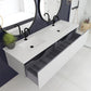 Vitri 72" Cloud White Double Sink Bathroom Vanity with VIVA Stone Matte White Solid Surface Countertop