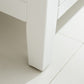 Wimbledon 24" White Bathroom Vanity with White Stripes Marble Countertop