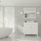 Wimbledon 36" White Bathroom Vanity with White Quartz Countertop